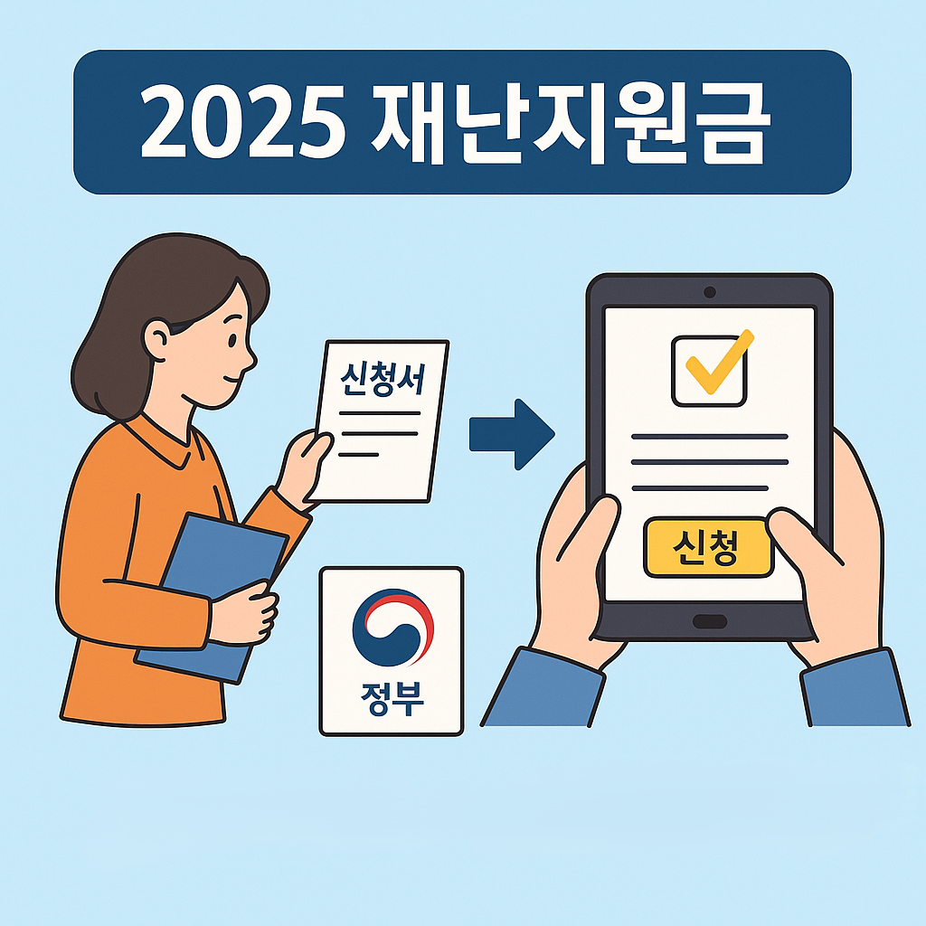 2025 재난지원금 신청 절차 인포그래픽